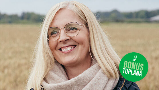 Nainen ja bonuspallo